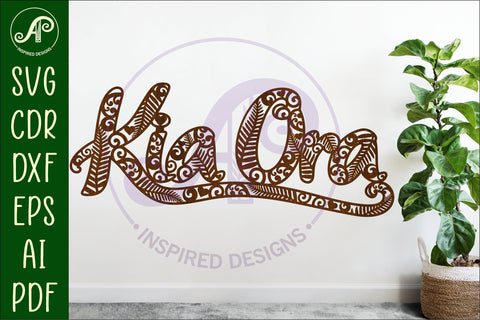 Kia Ora wall sign svg laser cut SVG APInspireddesigns 