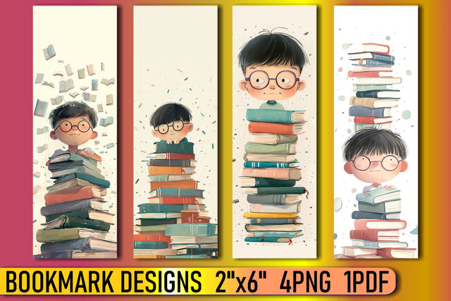 Kid-Friendly Watercolor Bookmark Artistry Sublimation afrosvg 
