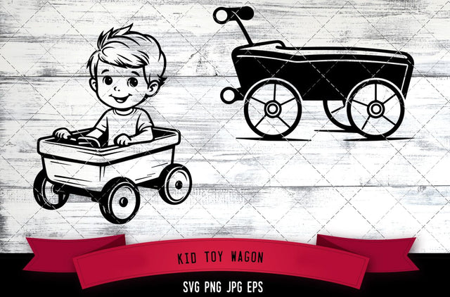 Kid Toy Wagon SVG, Toy SVG SVG Loveleen Kaur 