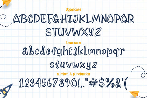 Kiddie Barra – Authentic School Style Font Font Mozzatype 