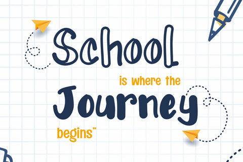 Kiddie Barra – Authentic School Style Font Font Mozzatype 