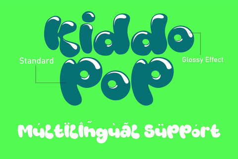 Kiddo Pop – Layered Bubble Kids Font Font Mozzatype 