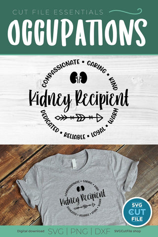 Kidney recipient svg, a kidney donation recipient svg SVG SVG Cut File 