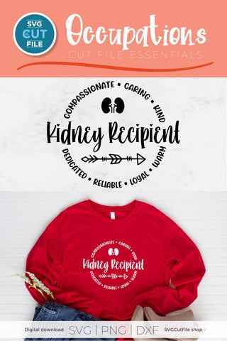 Kidney recipient svg, a kidney donation recipient svg SVG SVG Cut File 