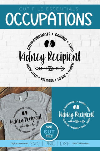 Kidney recipient svg, a kidney donation recipient svg SVG SVG Cut File 