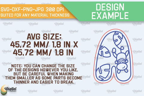 Kids Alphabet Magnets Laser Cut Bundle. Educational Toy SVG SVG Evgenyia Guschina 