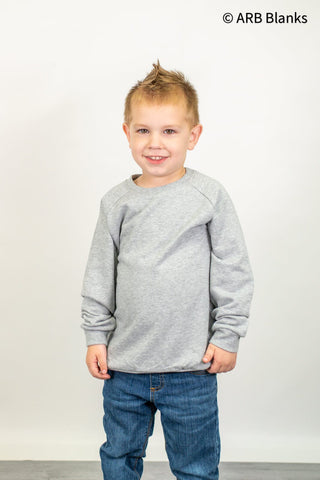 Kids and Youth Sweatshirts | Blanks for Embroidery and Heat Transfers Physical ARB Blanks Grey 12M 