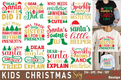 Kids Christmas SVG Bundle SVG Angelina750 
