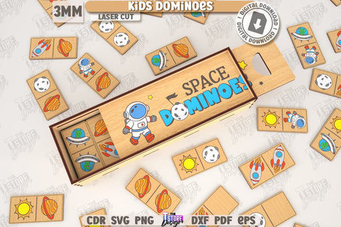 Kids Dominoes Laser Cut Bundle | Blocks Puzzle | Wooden Toy | Board Game | Animals Design | Mini Game for Child | Kids Laser | Cute Animals SVG | Find a Match | Educational Games for Kids | CNC Files SVG The T Store Design 