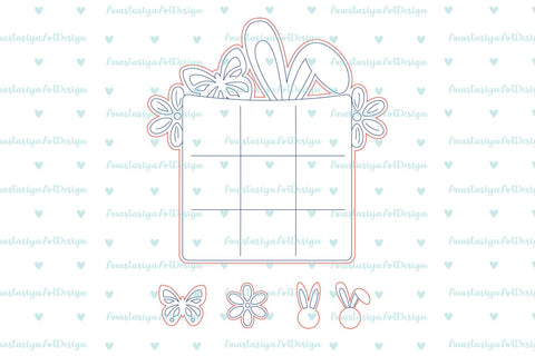 Kids Easter game svg,Tic tac toe, Classic game laser cut SVG AnastasiyaArtDesign 