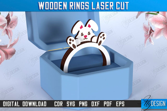 Kids Finger Ring Laser Cut | Hand Jewelry | Accessories | CNC File SVG Fly Design 