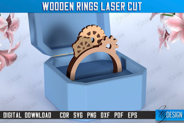 Kids Finger Ring Laser Cut | Hand Jewelry | Accessories | CNC File SVG Fly Design 