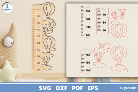 Kids Growth Chart Ruler Bundle SVG SvgOcean 