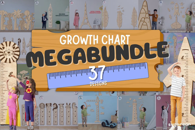 Kids Height Charts Mega Bundle SVG SvgOcean 