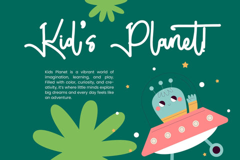 Kids Journey - Bold Handwritten Font Type Font Letterena Studios 