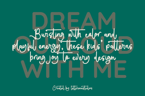 Kids Journey - Bold Handwritten Font Type Font Letterena Studios 