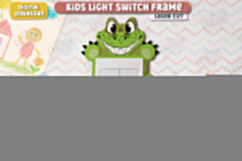 Kids Light Switch Frames Laser Cut Bundle | Animals Design | Children Room Wall Décor | Nursery Décor | CNC Files SVG The T Store Design 