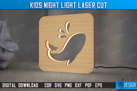 Kids Night Light Bundle | Led Night Light | Table Figurines | Animals Silhouette | CNC Files SVG Fly Design 