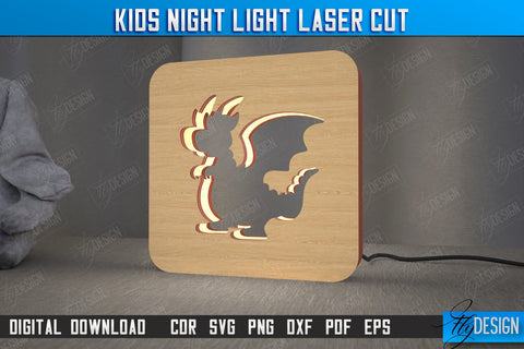 Kids Night Light Bundle | Led Night Light | Table Figurines | Animals Silhouette | CNC Files SVG Fly Design 