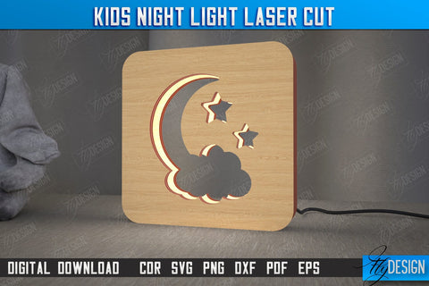 Kids Night Light Bundle | Led Night Light | Table Figurines | Animals Silhouette | CNC Files SVG Fly Design 