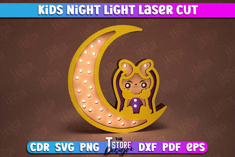 Kids Night Light Bundle | Led Night Light | Table Figurines | Animals Silhouette | CNC Files SVG The T Store Design 