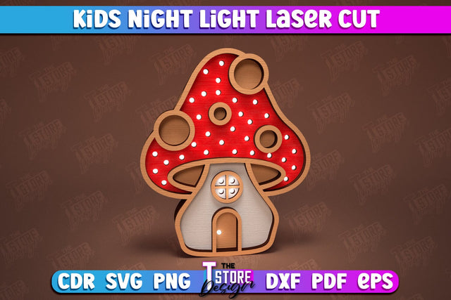 Kids Night Light | Led Night Light | Table Figurines | Animals Silhouette | CNC File SVG The T Store Design 