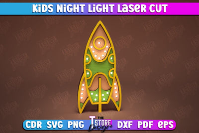 Kids Night Light | Led Night Light | Table Figurines | Animals Silhouette | CNC File SVG The T Store Design 