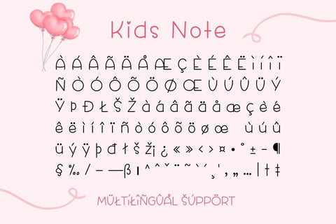 Kids Note - Handwritten Font Font AnningArts Design 
