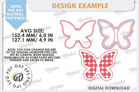 Kids Room Wall Decor Laser Cut. Baby Room SVG. Butterfly SVG SVG Evgenyia Guschina 