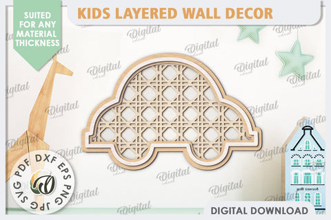 Kids Room Wall Decor Laser Cut. Baby Room SVG. Car SVG SVG Evgenyia Guschina 