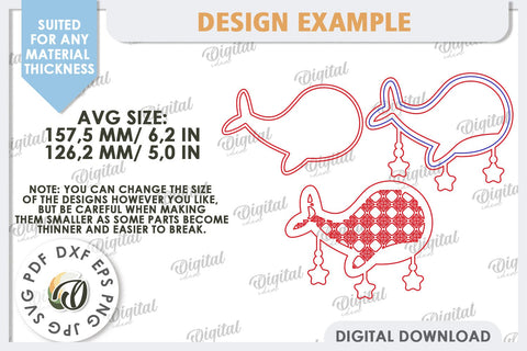 Kids Room Wall Decor Laser Cut. Baby Room SVG. Whale SVG SVG Evgenyia Guschina 