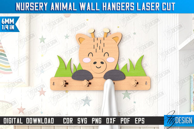 Kids Shelf Laser Cut | Rack Template | Nursery Décor | Kids Room | Book Rack | CNC File SVG Fly Design 