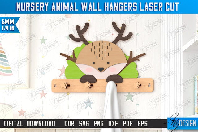 Kids Shelf Laser Cut | Rack Template | Nursery Décor | Kids Room | Book Rack | CNC File SVG Fly Design 