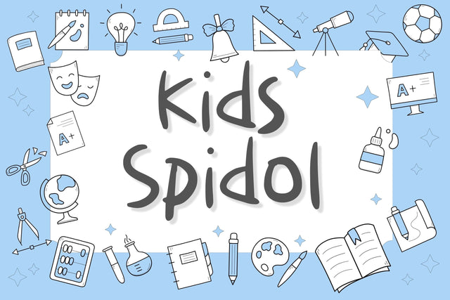 Kids Spidol Font Aisyah 