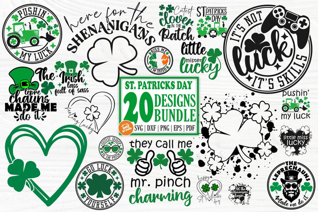 Kids St Patricks Day SVG Bundle | St Patricks Day Svg | Shamrock Svg | Clover Svg | Irish Svg | Svg Files For Cricut | St Patricks Day PNG SVG TonisArtStudio 