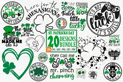 Kids St Patricks Day SVG Bundle | St Patricks Day Svg | Shamrock Svg | Clover Svg | Irish Svg | Svg Files For Cricut | St Patricks Day PNG SVG TonisArtStudio 
