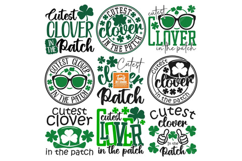 Kids St Patricks Day Svg, Cutest Clover In The Patch Svg, St Pattys Shirts, Irish Svg, Clover Svg, Sublimation Png, Svg Files For Cricut SVG TonisArtStudio 