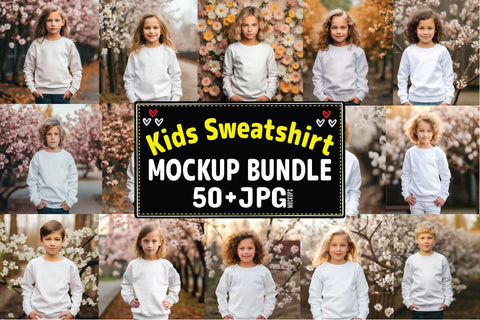Kids Sweatshirt Mockup Bundle 1 Mock Up Photo Craftlabsvg24 