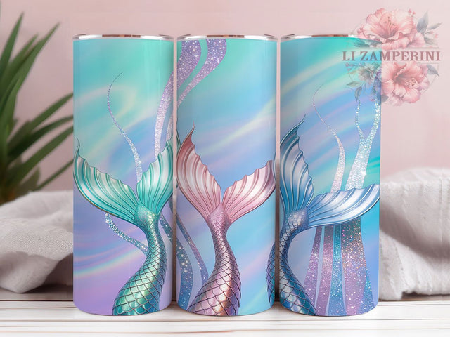 Kids Under Sea Mermaid Tumbler, Mermaid Tails Sublimation Design, Under Sea Scales Art, 20oz Mermaid Tumbler, Whimsical Ocean Mug, Cute Mermaid Cup, Stylish Sea Wrap Sublimation Li Zamperini 
