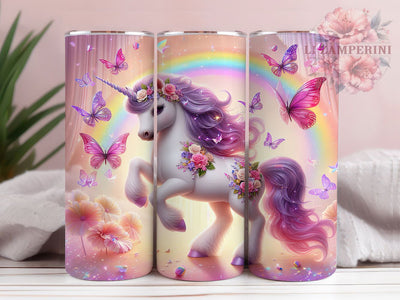 Kids Unicorn Rainbow Anime Tumbler Wrap, Rainbow Tumbler, Anime Tumbler, Horse Tumbler, 20oz Tumbler Wrap, Sublimation Design, Magical Tumbler Sublimation Li Zamperini 