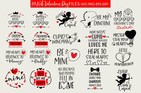 Kids Valentine's Day SVG Bundle Sublimation Cut file SVG Freeling Design House 