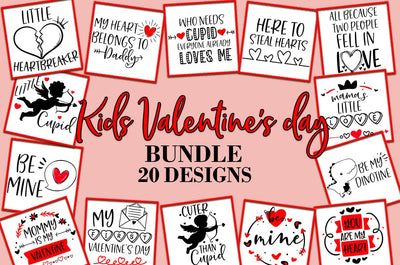 Kids Valentine's Day SVG Bundle Sublimation Cut file SVG Freeling Design House 