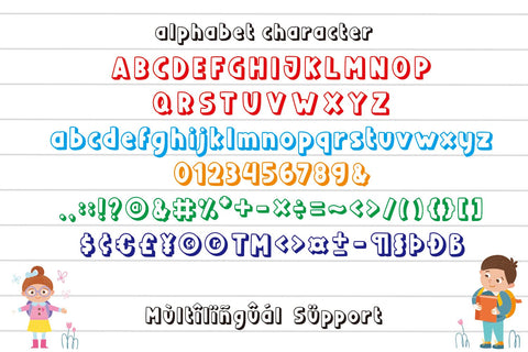 KIDSZONE Font Mozarella 