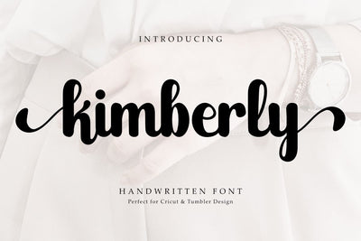 Kimberly - Beauty Handwritten Font Font Masyafi Studio 