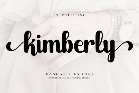 Kimberly - Beauty Handwritten Font Font Masyafi Studio 