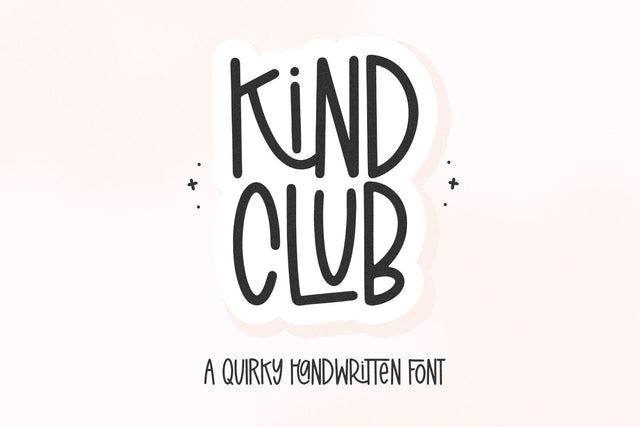 Kind Club - Cute Handwritten Font Font KA Designs 