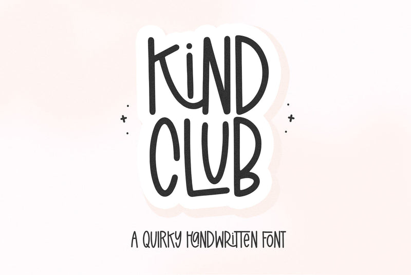 Kind Club - Cute Handwritten Font Font KA Designs 