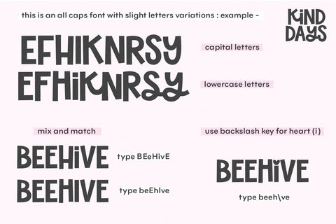 Kind Days - Fun Handwritten Font Font KA Designs 