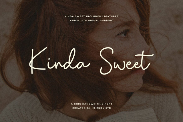 Kinda Sweet Handwritten Font Font Heinzel Studio 