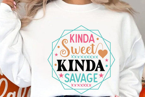kinda sweet kinda savage SVG Angelina750 